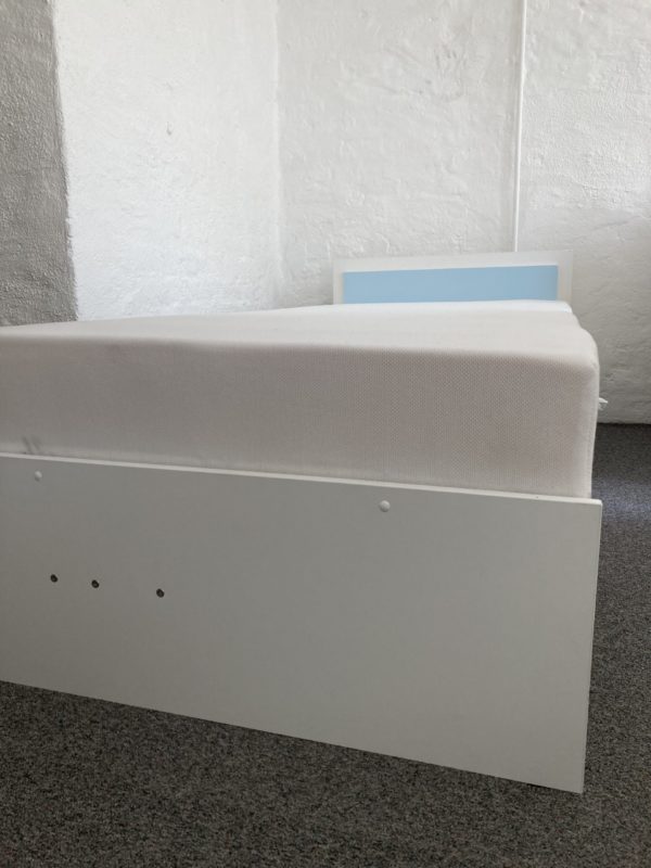 Lenart seng med oppbevaring 90x200 hvitmalt - Bilde 5