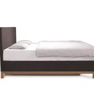 AKVA Carla vannseng i moderne design med tekstilramme og eikeben